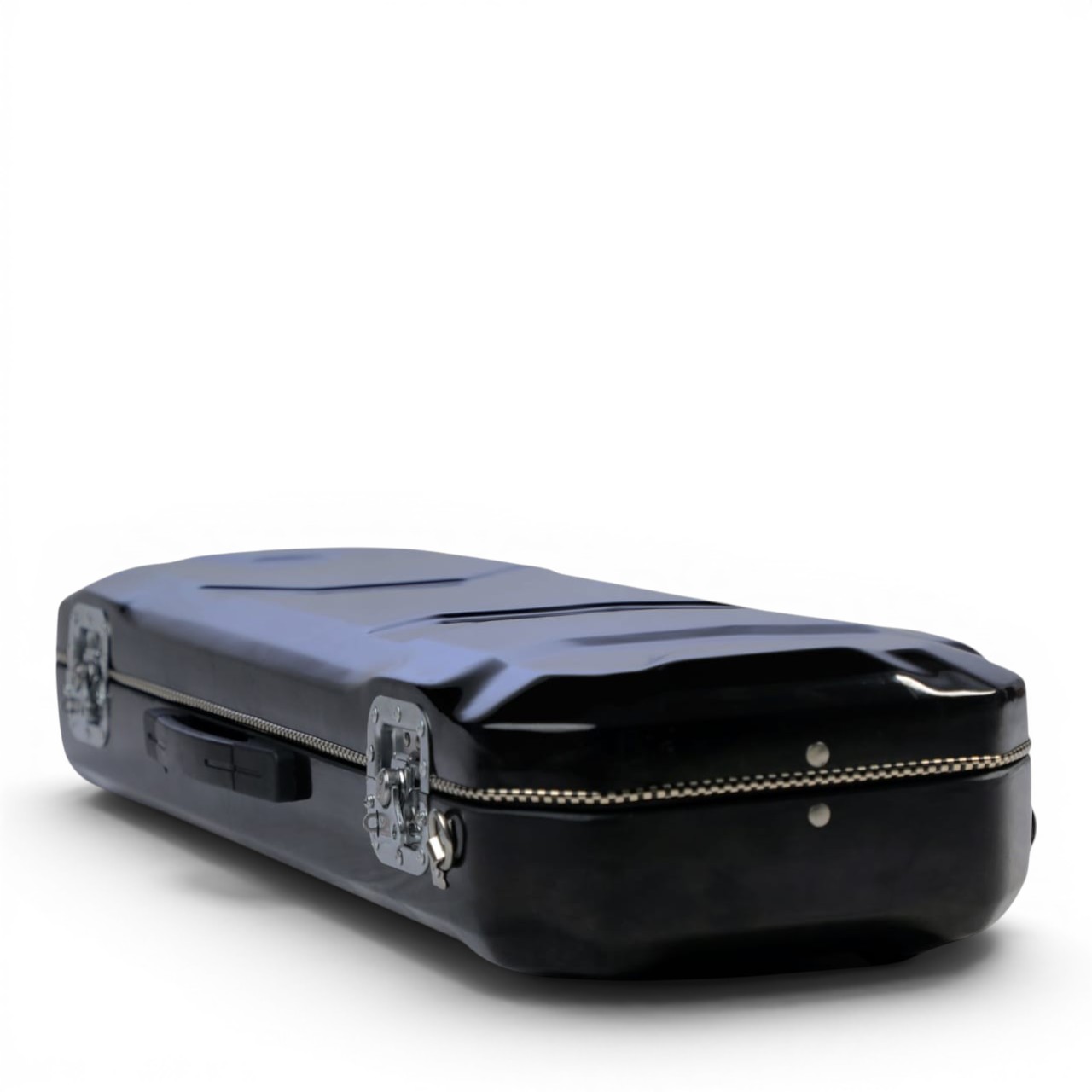 Premium Single Violin Fiberglass Case – Plain Black