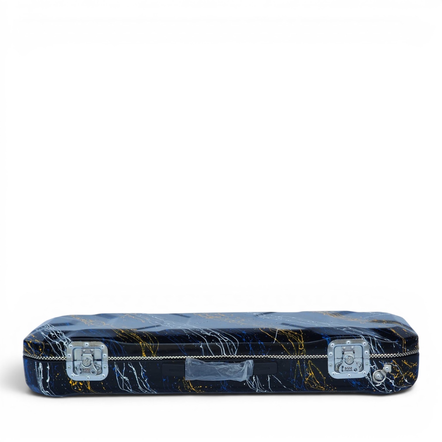 Premium Single Violin Fiberglass Case – Black Splash