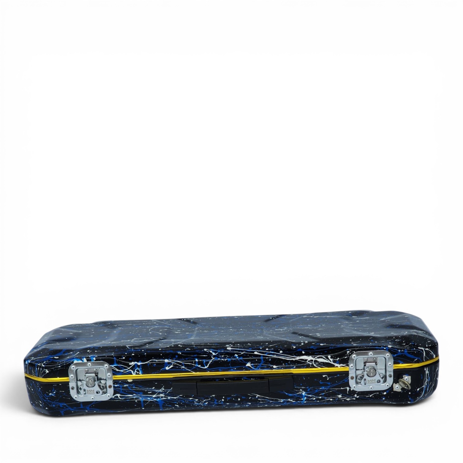 Premium Single Violin Fiberglass Case – Black Splash K1
