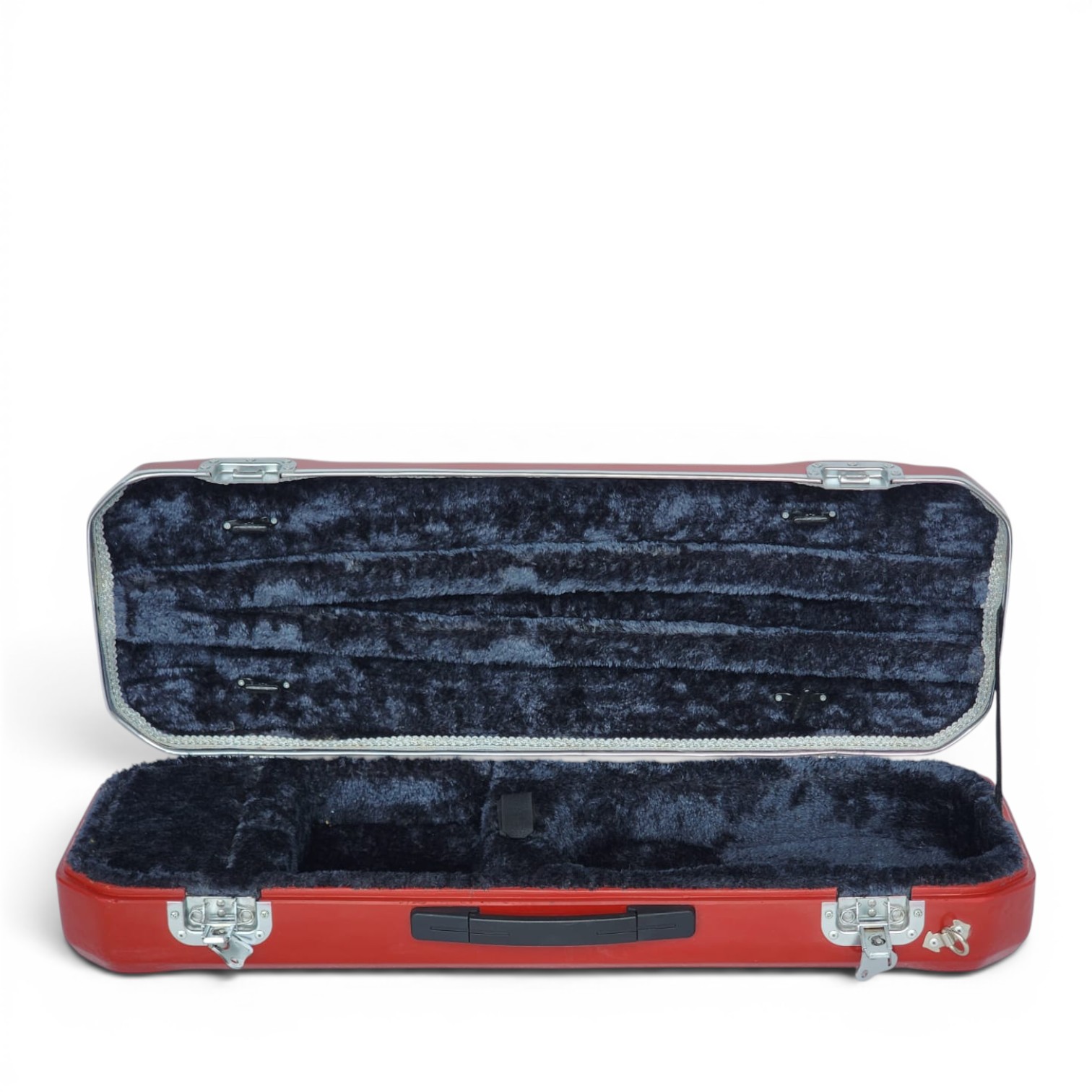 Premium Single Violin Fiberglass Case – Cherry  - Red