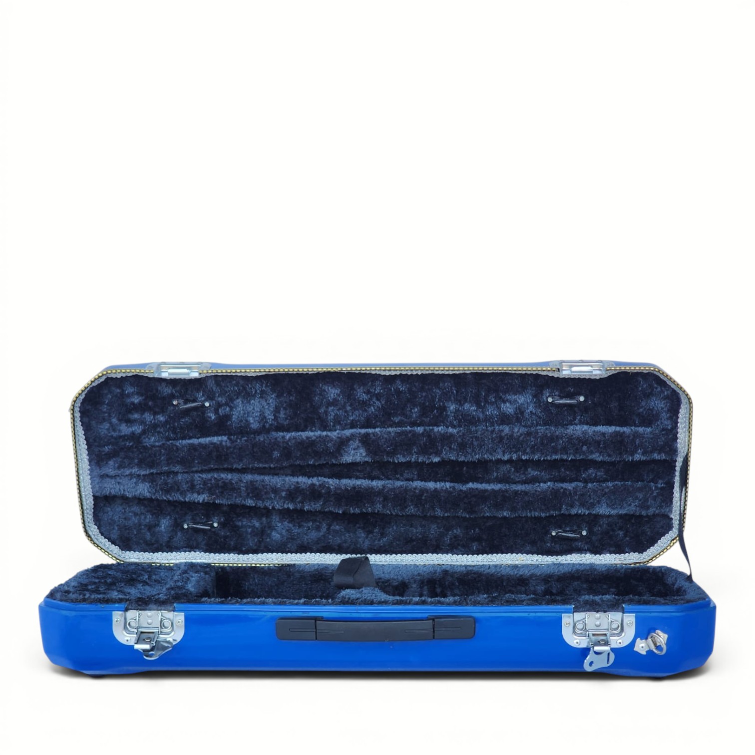 Premium Single Violin Fiberglass Case – Dark Blue