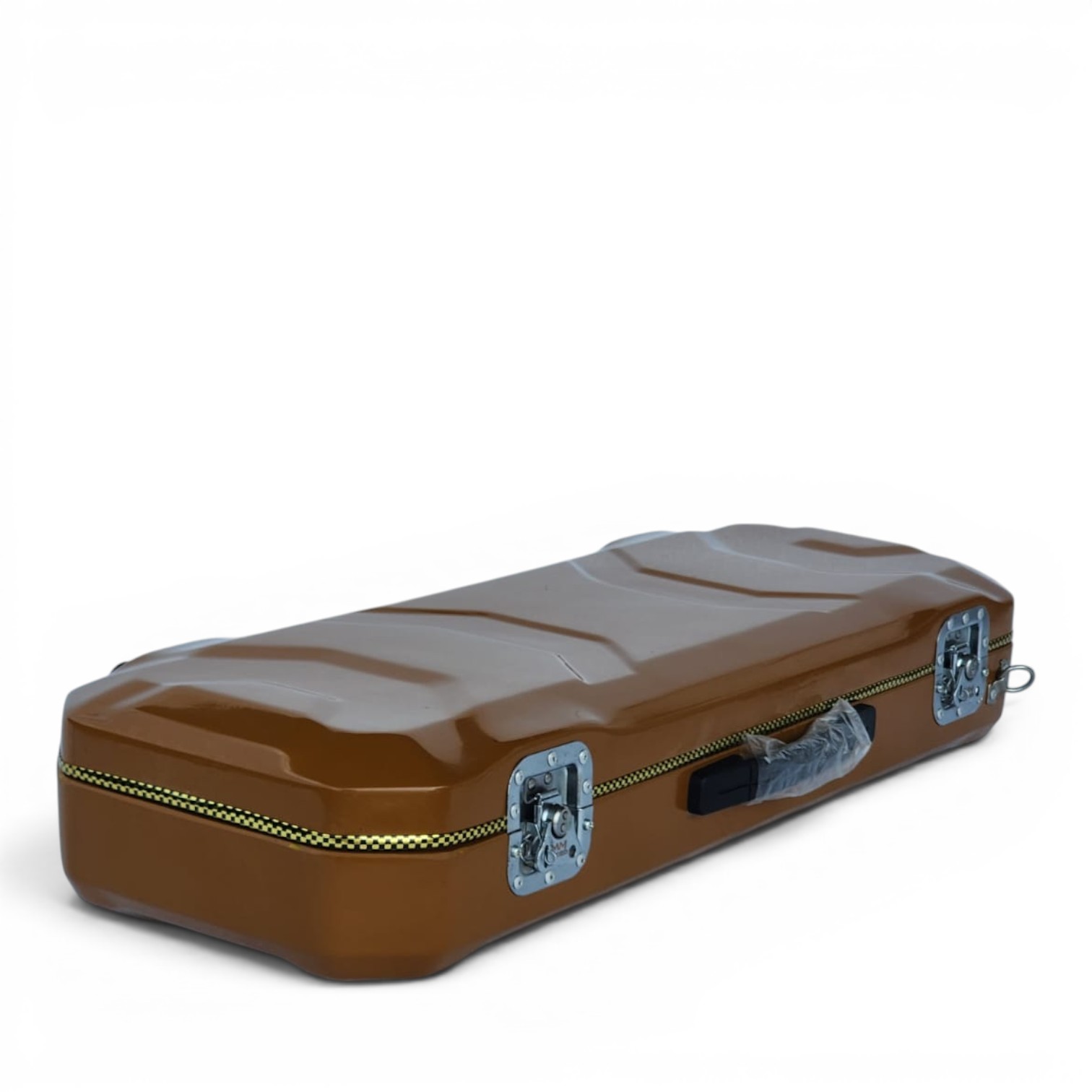 Premium Single Violin Fiberglass Case – Golden Brown