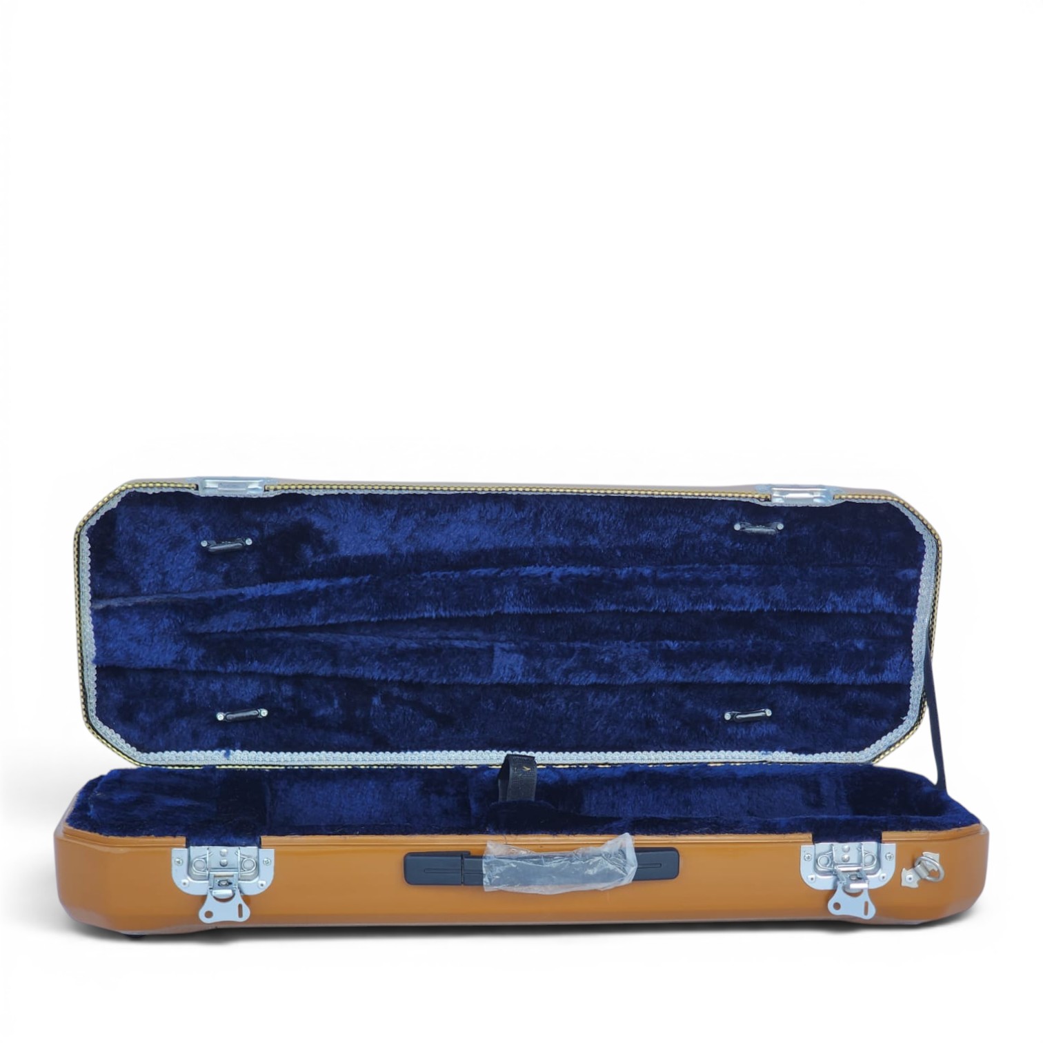 Premium Single Violin Fiberglass Case – Golden Brown