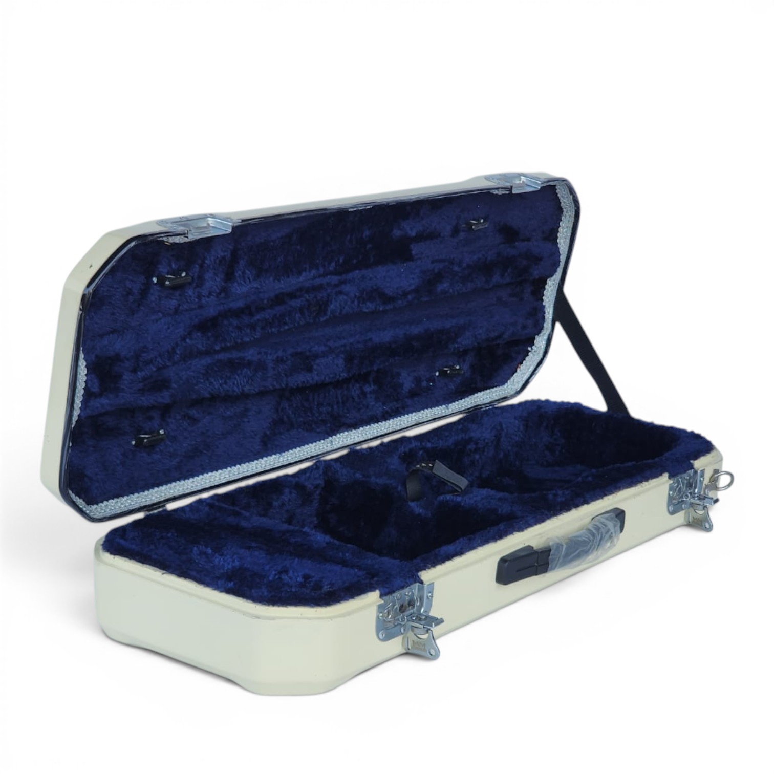 Premium Single Violin Fiberglass Case – Ivory