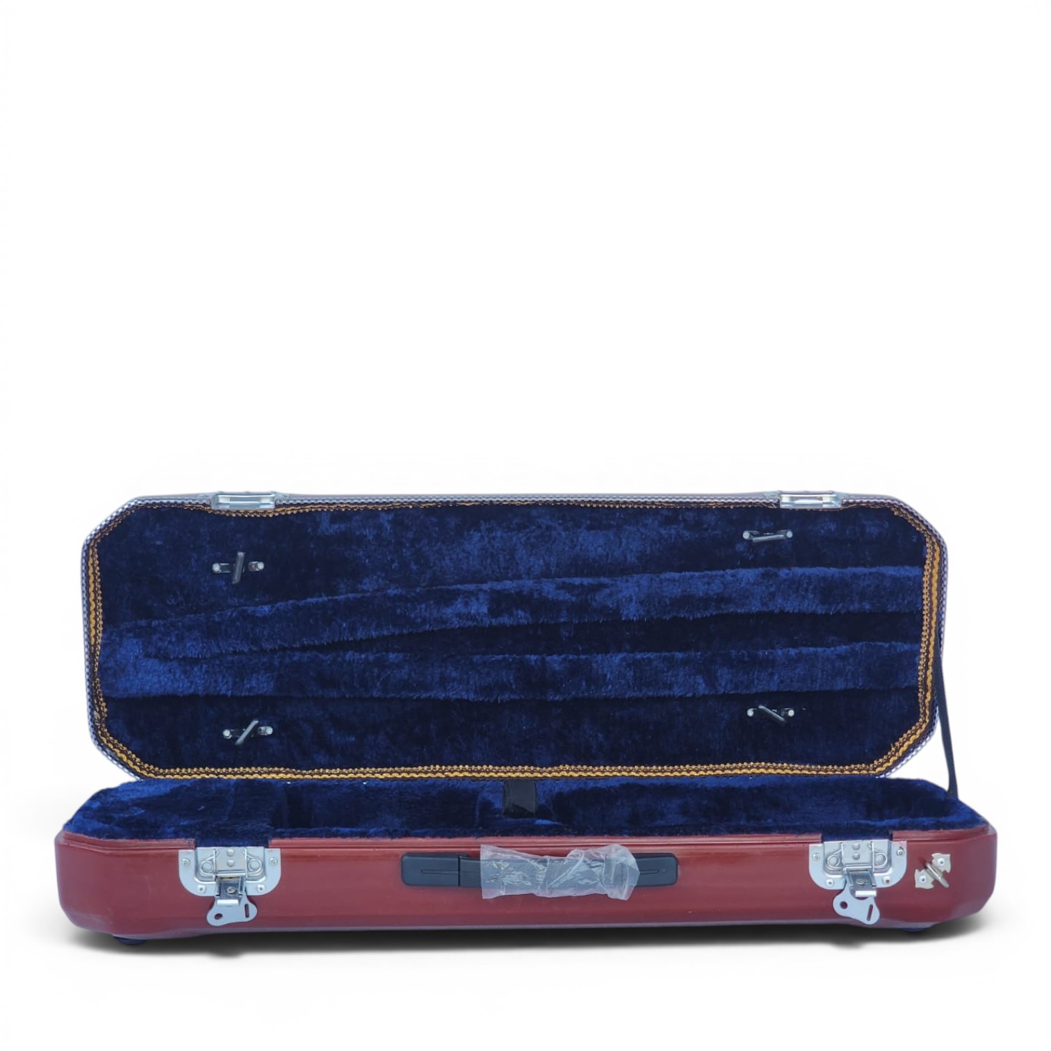 Premium Single Violin Fiberglass Case – Maroon