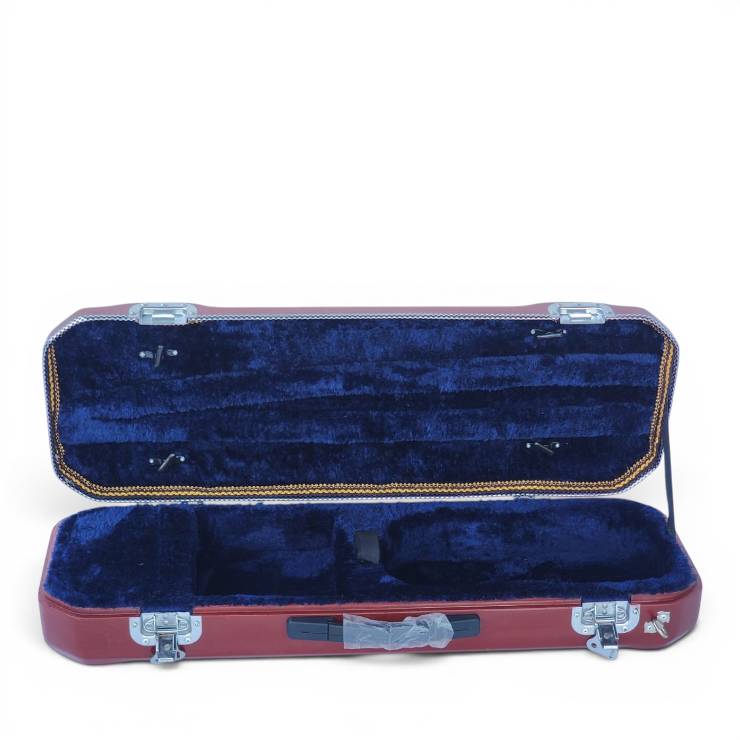Premium Single Violin Fiberglass Case – Maroon
