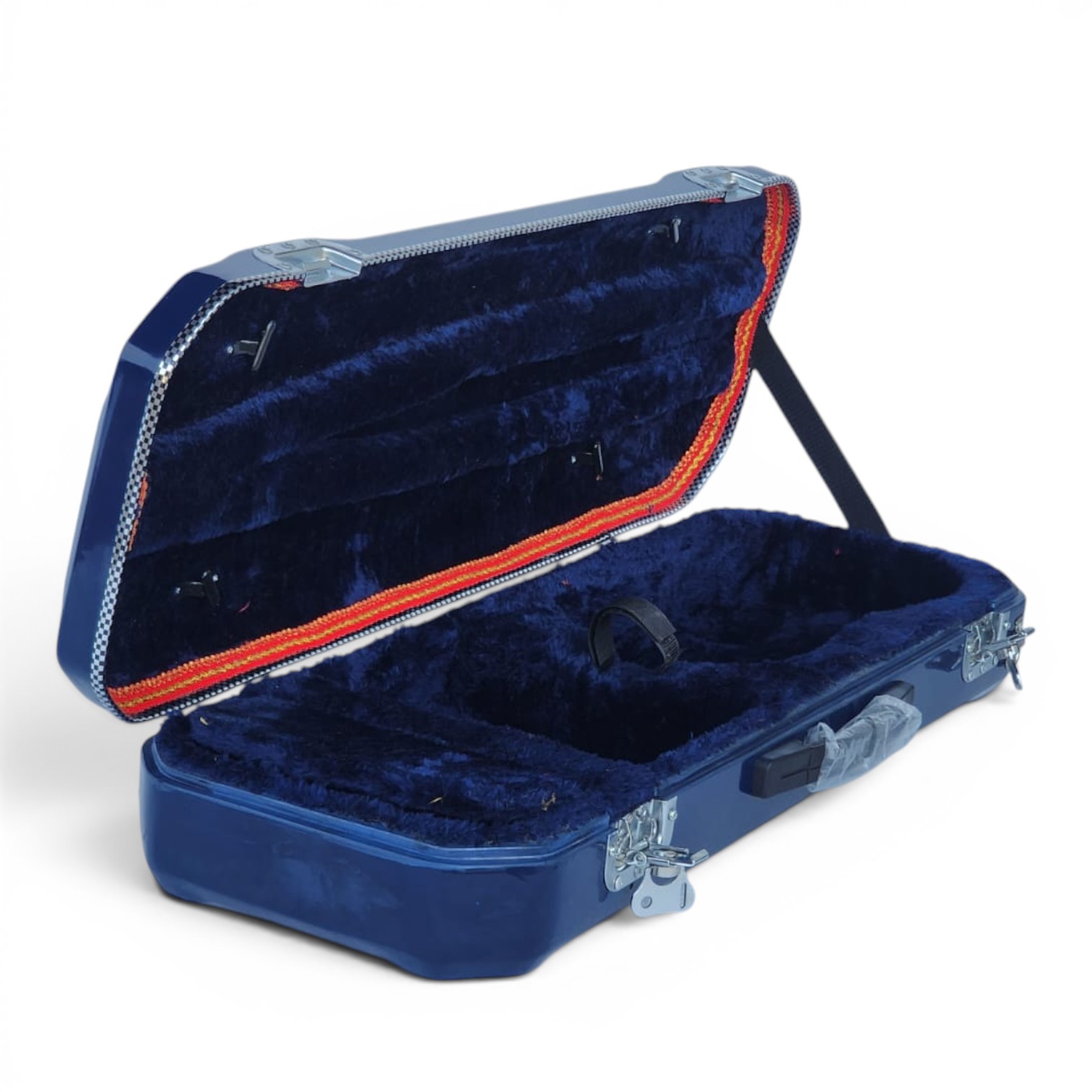Premium Single Violin Fiberglass Case – Oxford Blue