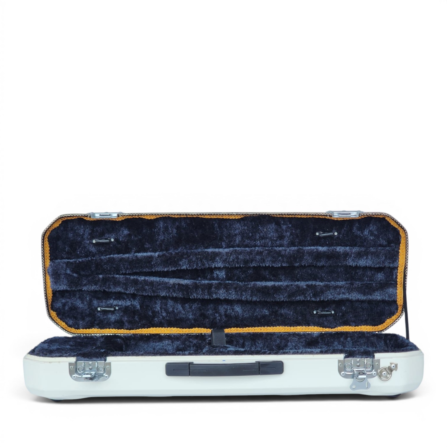Premium Single Violin Fiberglass Case – White