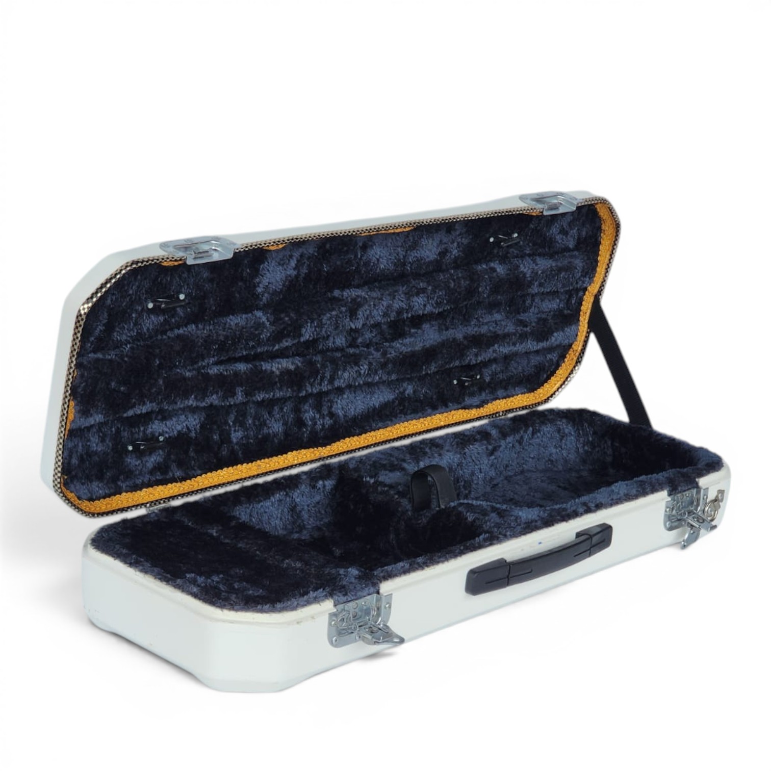 Premium Single Violin Fiberglass Case – White