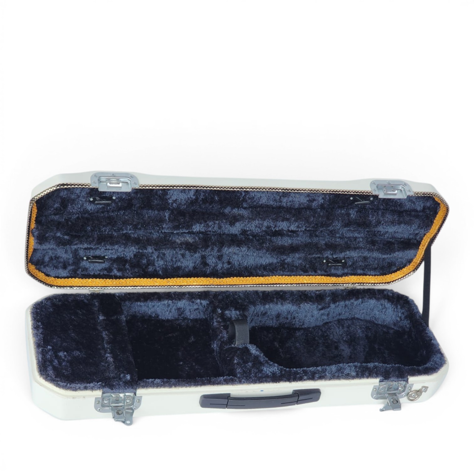 Premium Single Violin Fiberglass Case – White