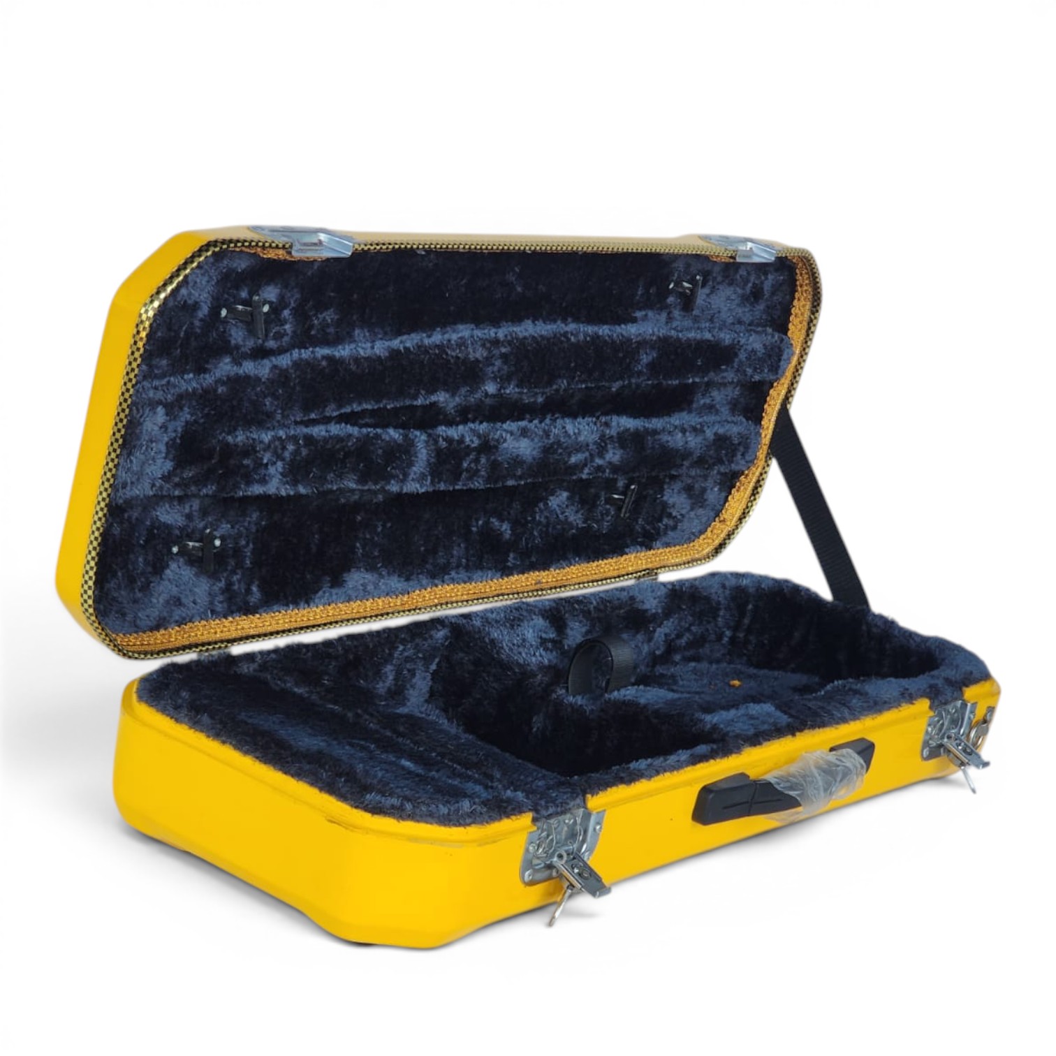 Premium Single Violin Fiberglass Case – Yellow